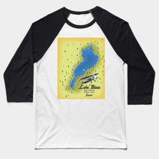 Lake Biwa Japan map Baseball T-Shirt